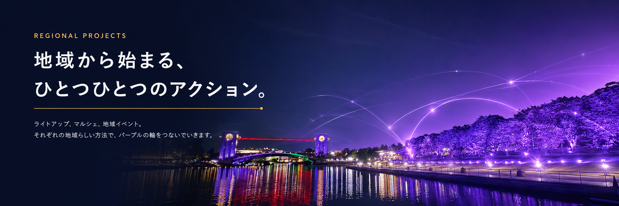 地域から始まる、ひとつひとつのアクション。